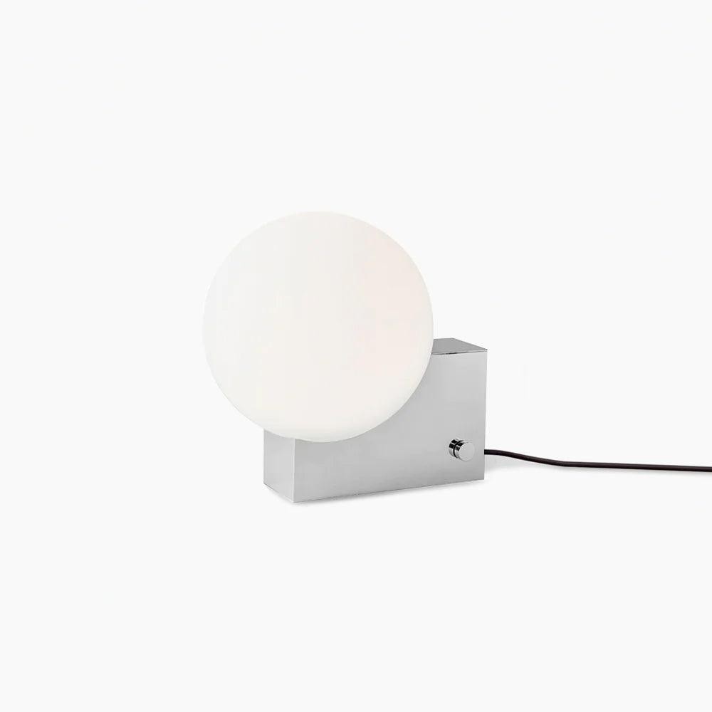 Geometrische lampenvoet glazen bol tafellamp HL523