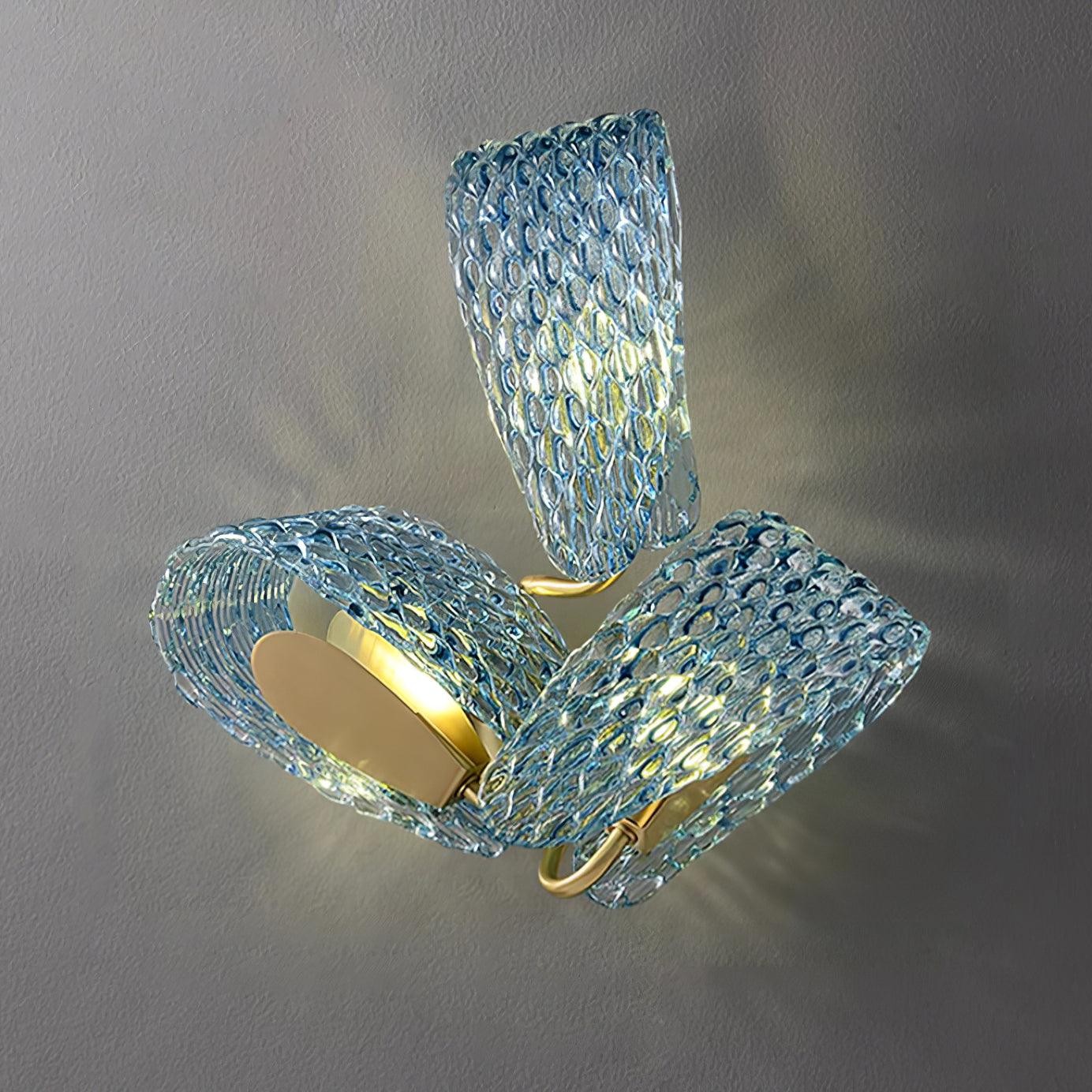 Creatieve Licht Luxe Blauwe Lint Wandlamp HL381