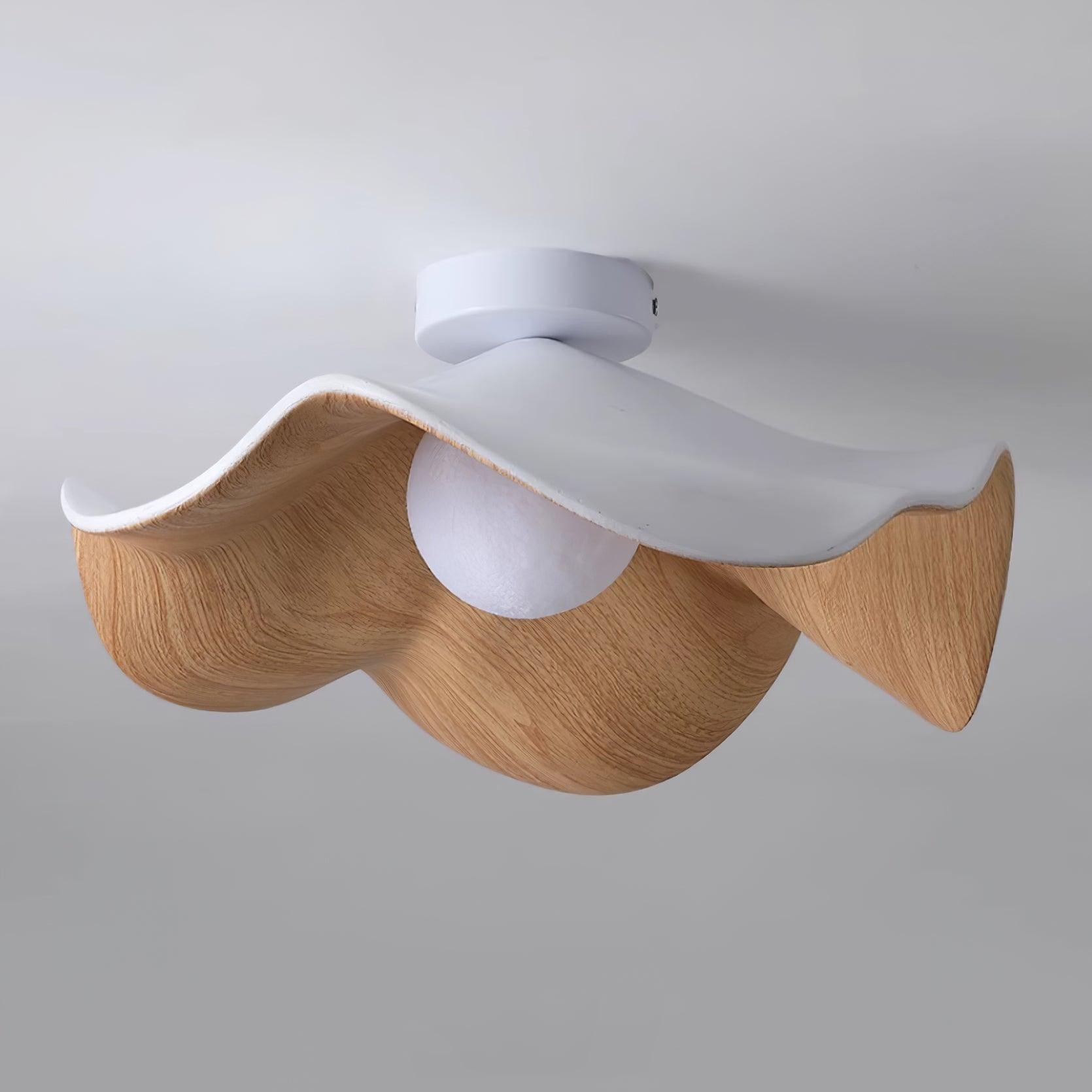 Nieuwe moderne eenvoudige plafondlamp met walnootnerf HL510