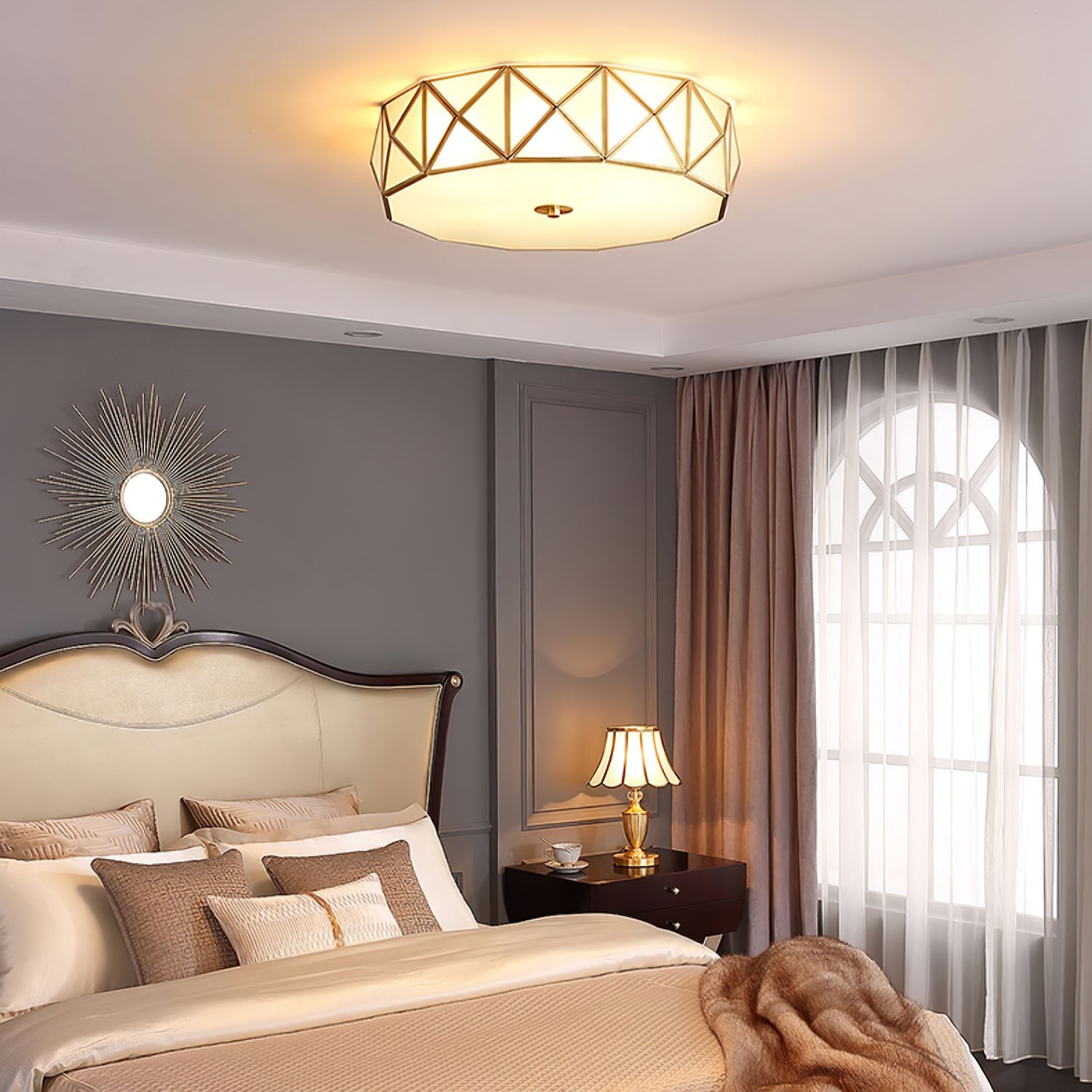 Geometrisch gevormde plafondlamp HL526