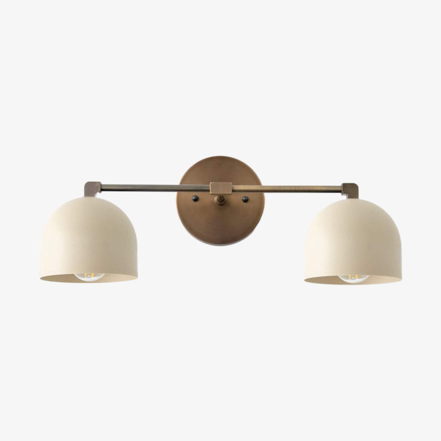 Metio Dome Mid-Century Diepe Bolvormige Kaptafellamp - Messing Wandlamp HL1774