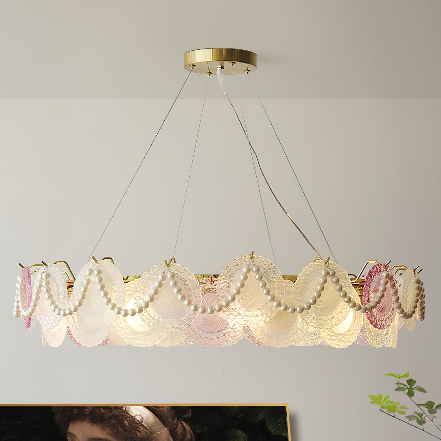 Ronde regenboog kroonluchter HL1144