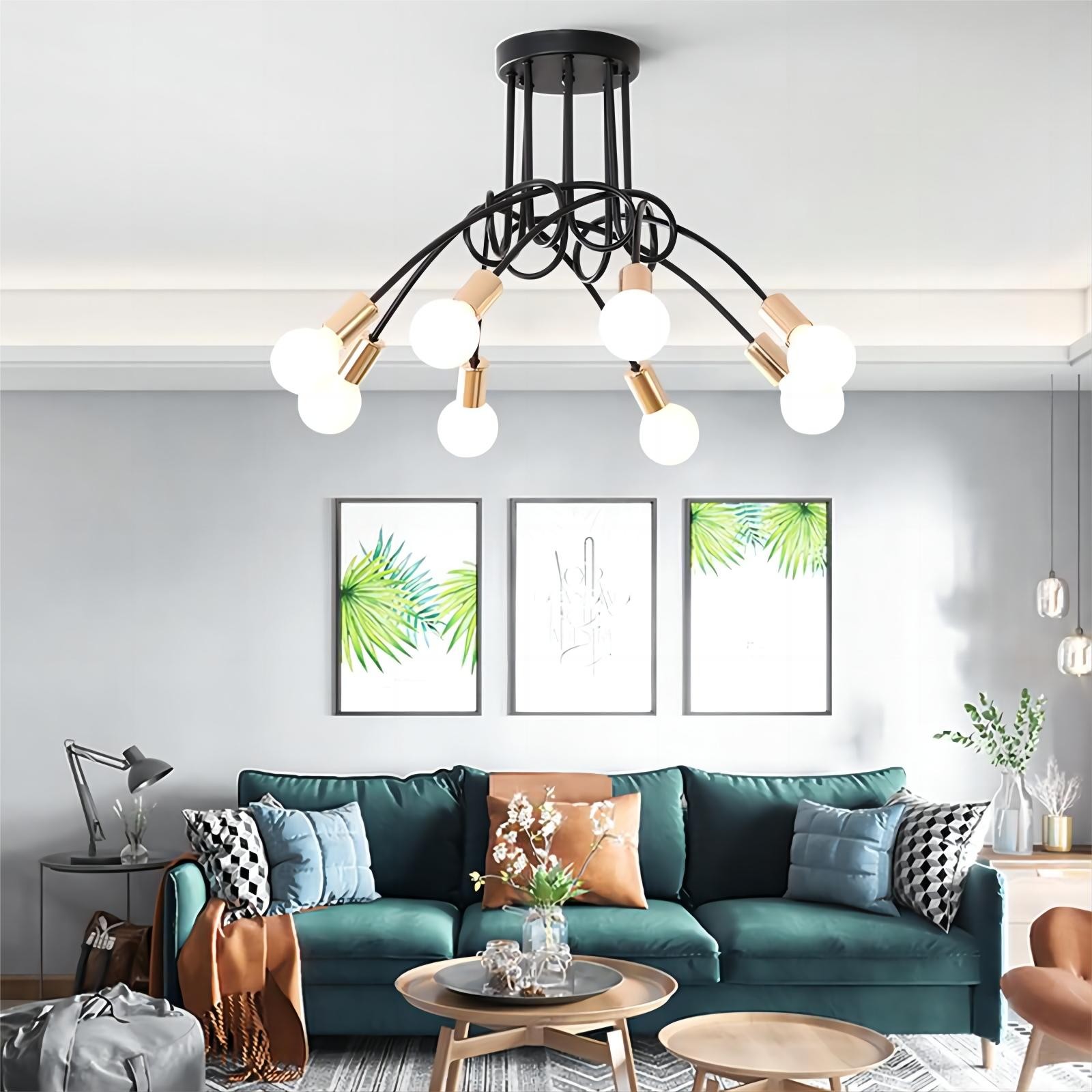 Scandinavische creatieve twist multi head kroonluchter HL174