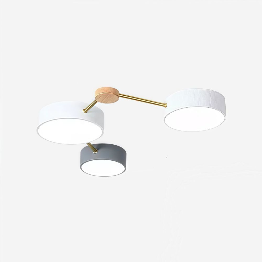 Nordic ronde LED plafondlamp - houten taklamp voor slaapkamer HL1347