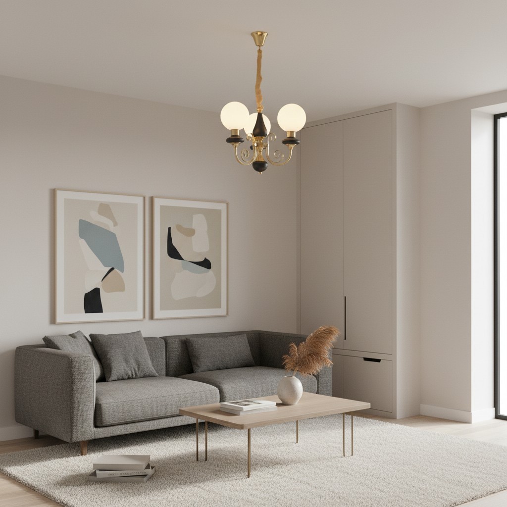 Radiara Kroonluchter - Ontwerp met gelaagde stenen schijven, moderne luxe stijl voor eetkamer en woonkamer HL2327