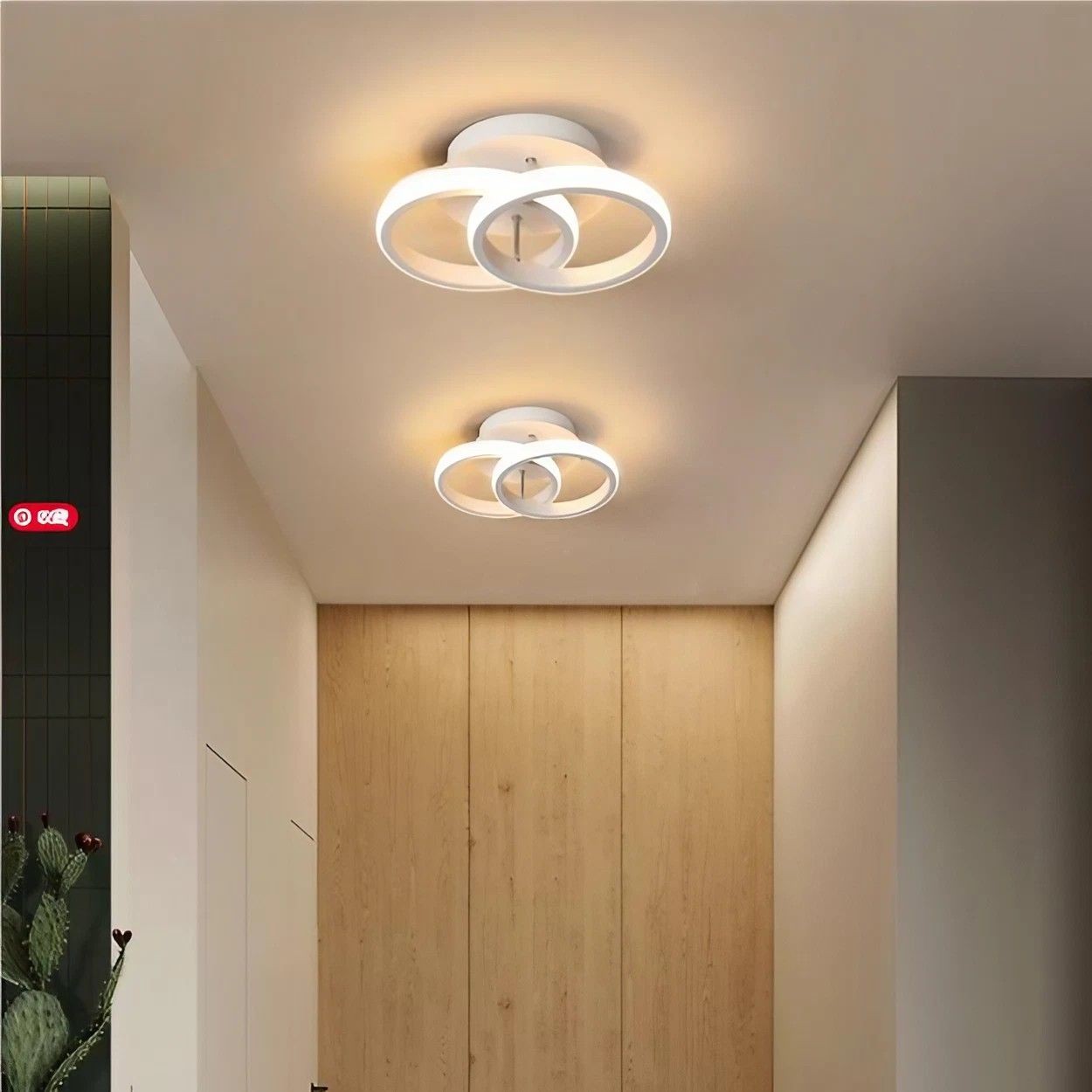 Nordic Ribbon gekruiste cirkel plafondlamp HL195