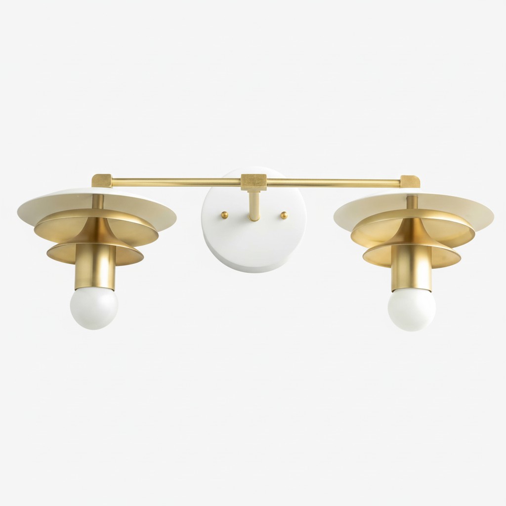 Artivo gelaagde messing wastafellamp - moderne, strakke stijl badkameraccent HL1723