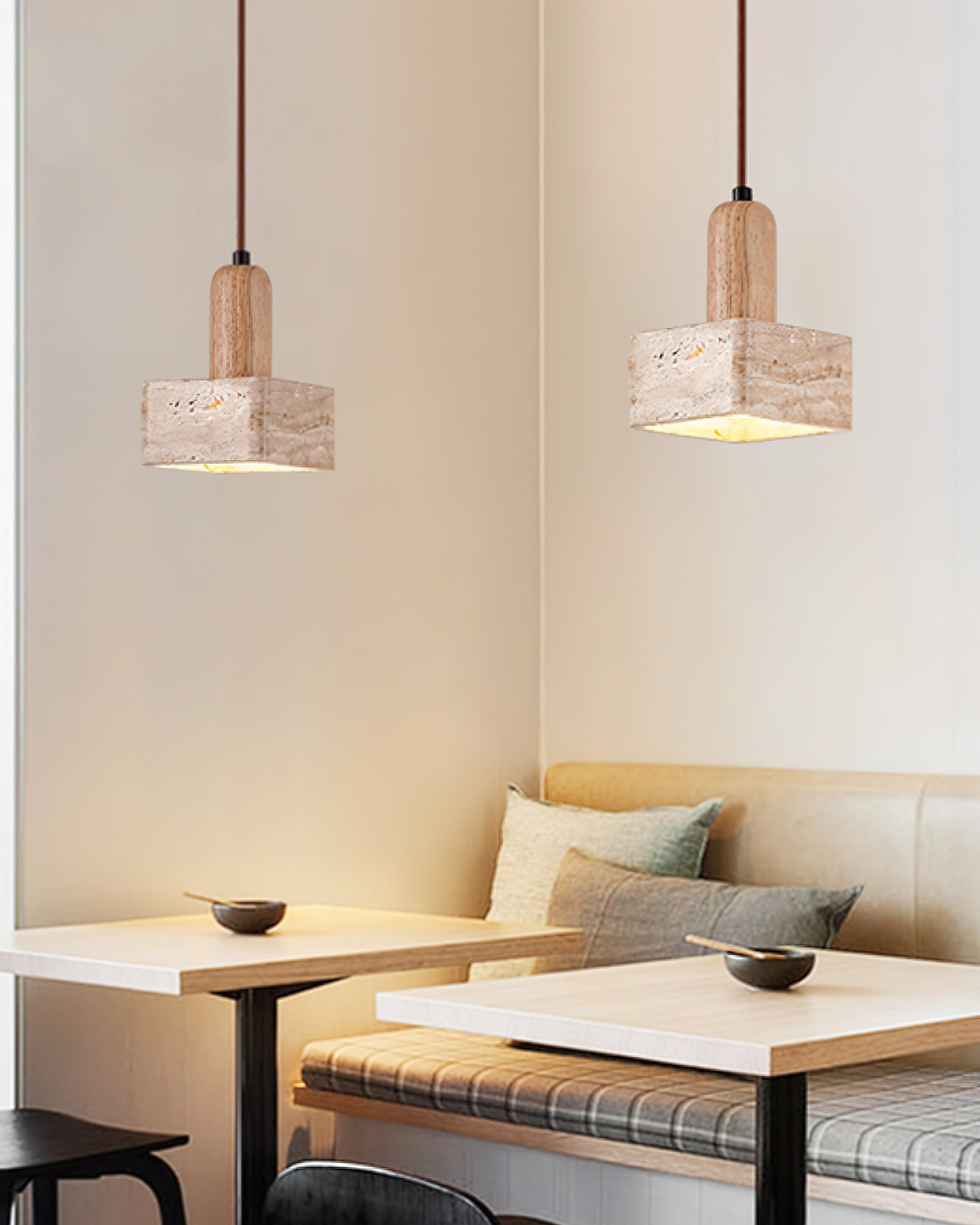 Eenvoudige elegante vierkante rechthoekige hanglamp HL903