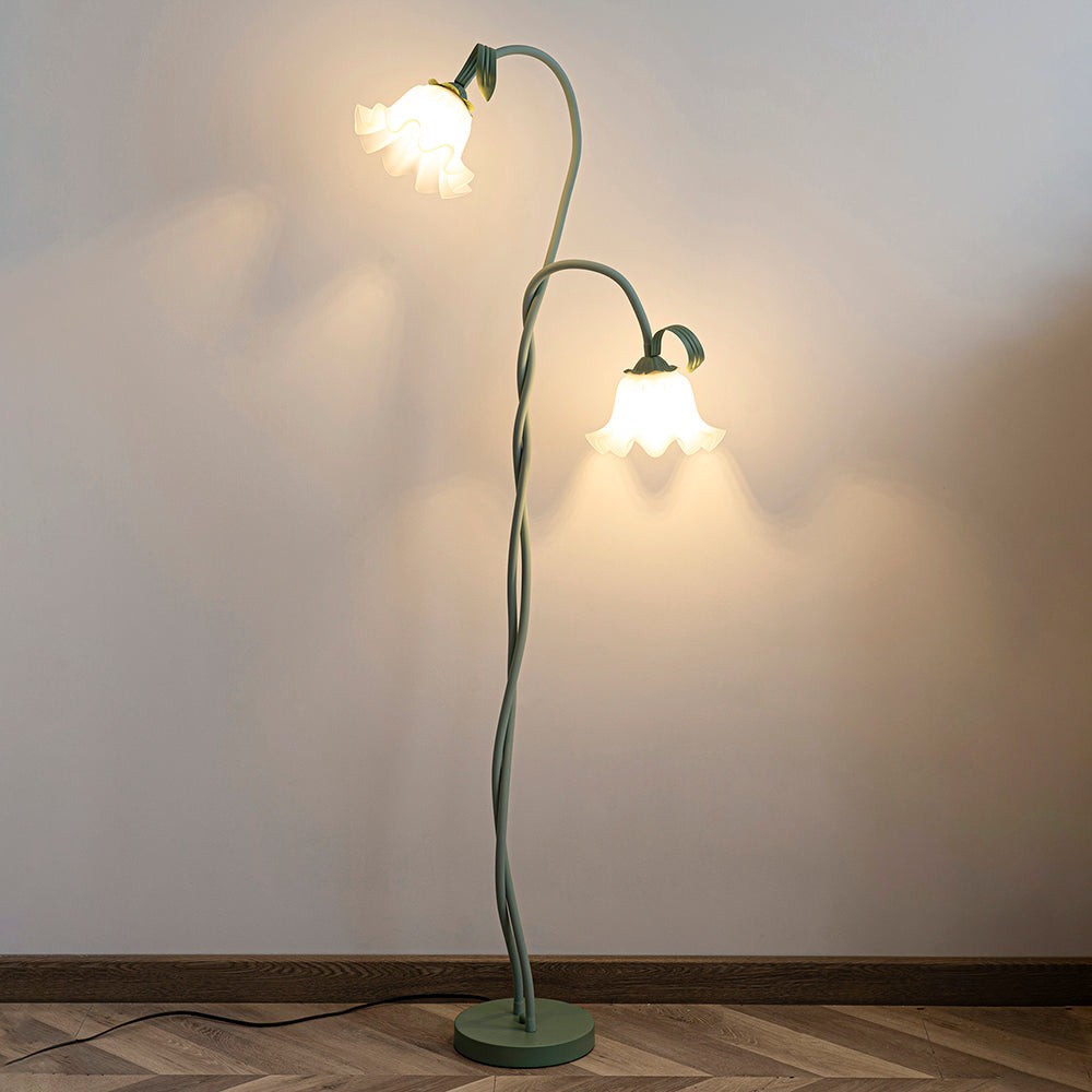 Creatieve multi-kops wikkelbloemvormige vloerlamp HL403