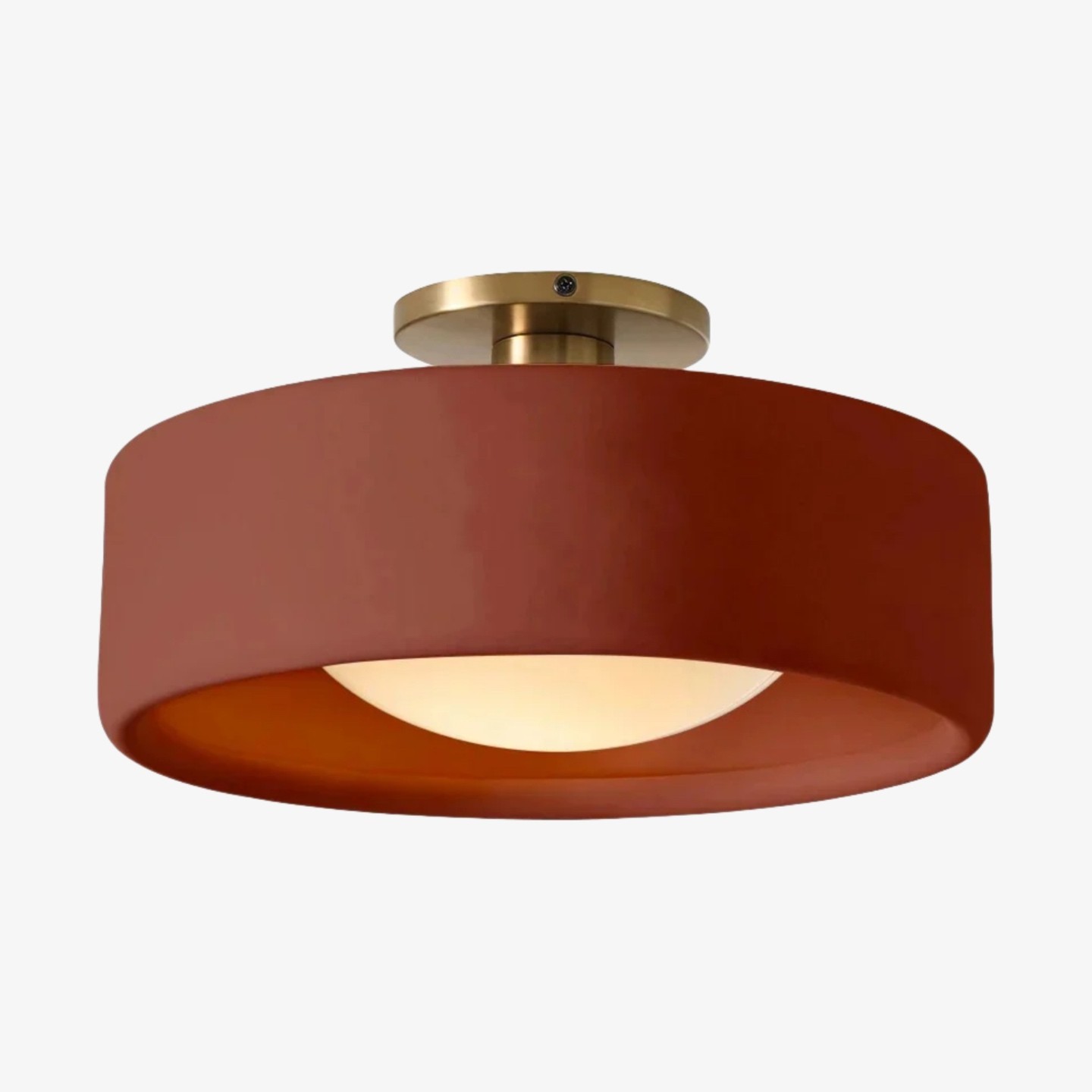 Cerova moderne porseleinen plafondlamp met elegante ivoorkleurige kap HL1621