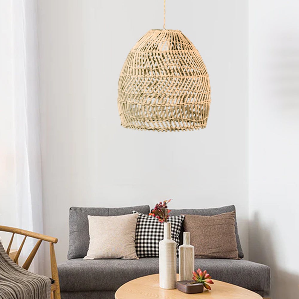 Rustieke Rieten Mand Rotan Kooi Hanglamp HL161