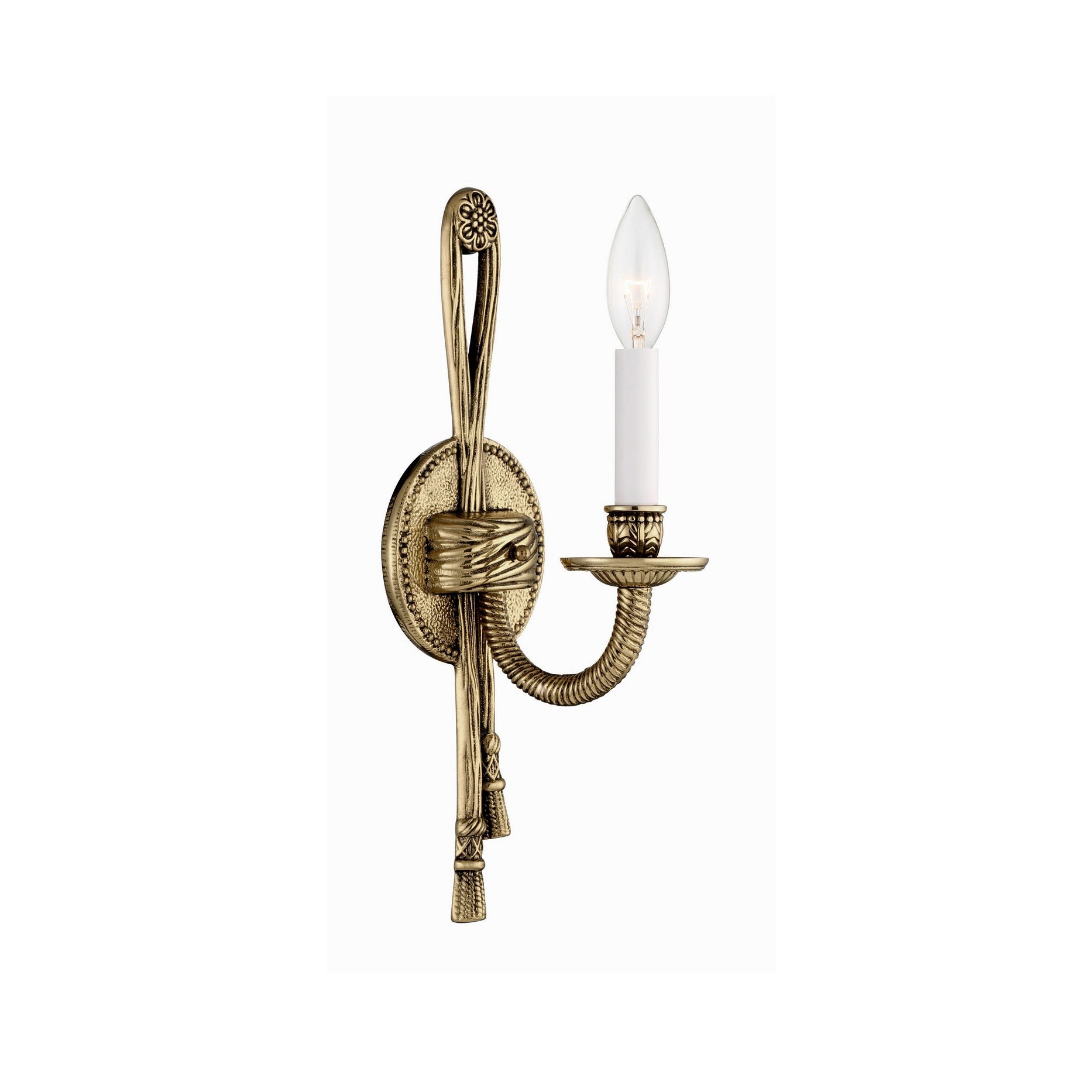Wandlamp van gegoten messing HL3137
