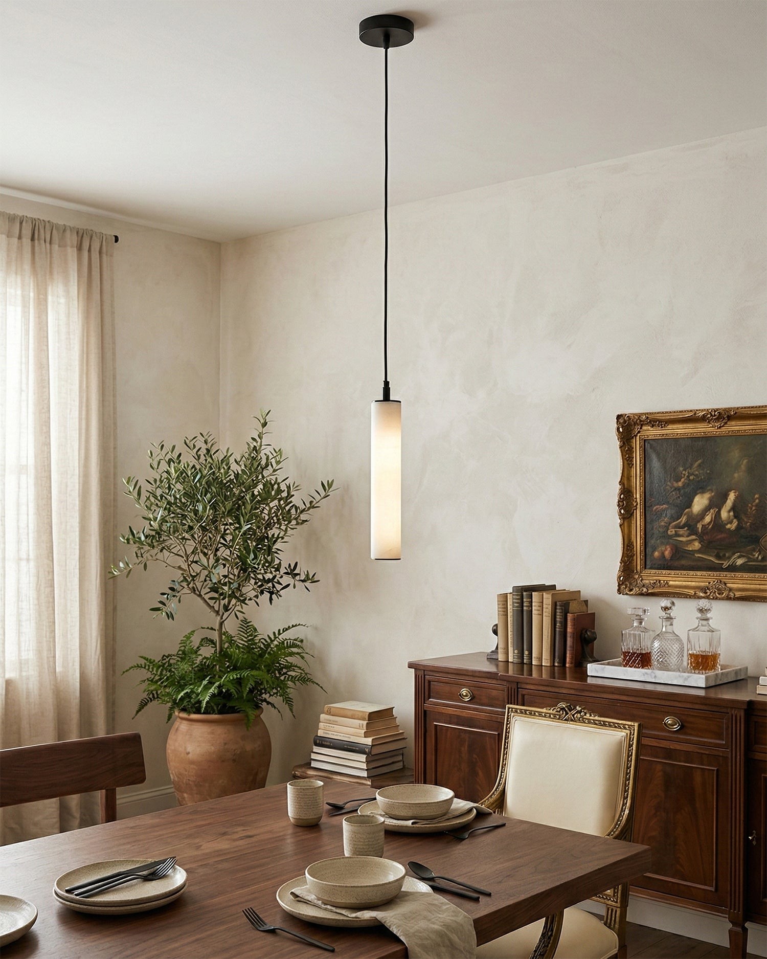 Calder Alabaster Tube Hanglamp HL2900