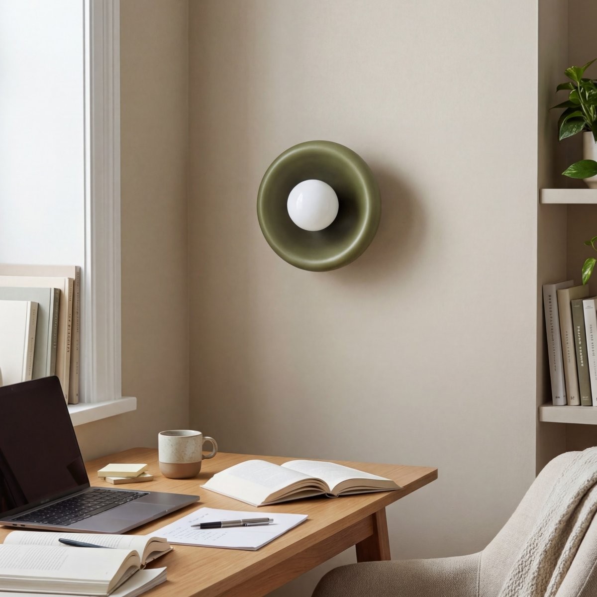 Zerune Kleurrijke Kunst Donut Wandlamp - Moderne Artistieke Verlichting voor Hal HL2542