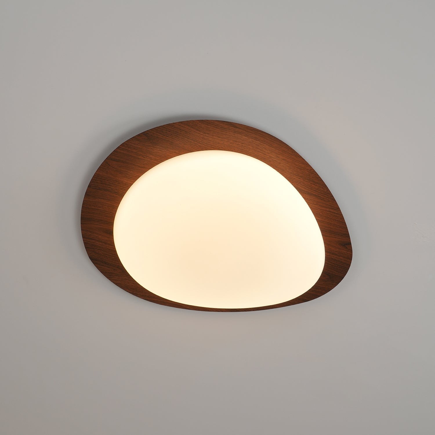 Pebble Walnoot Plafondlamp HL626