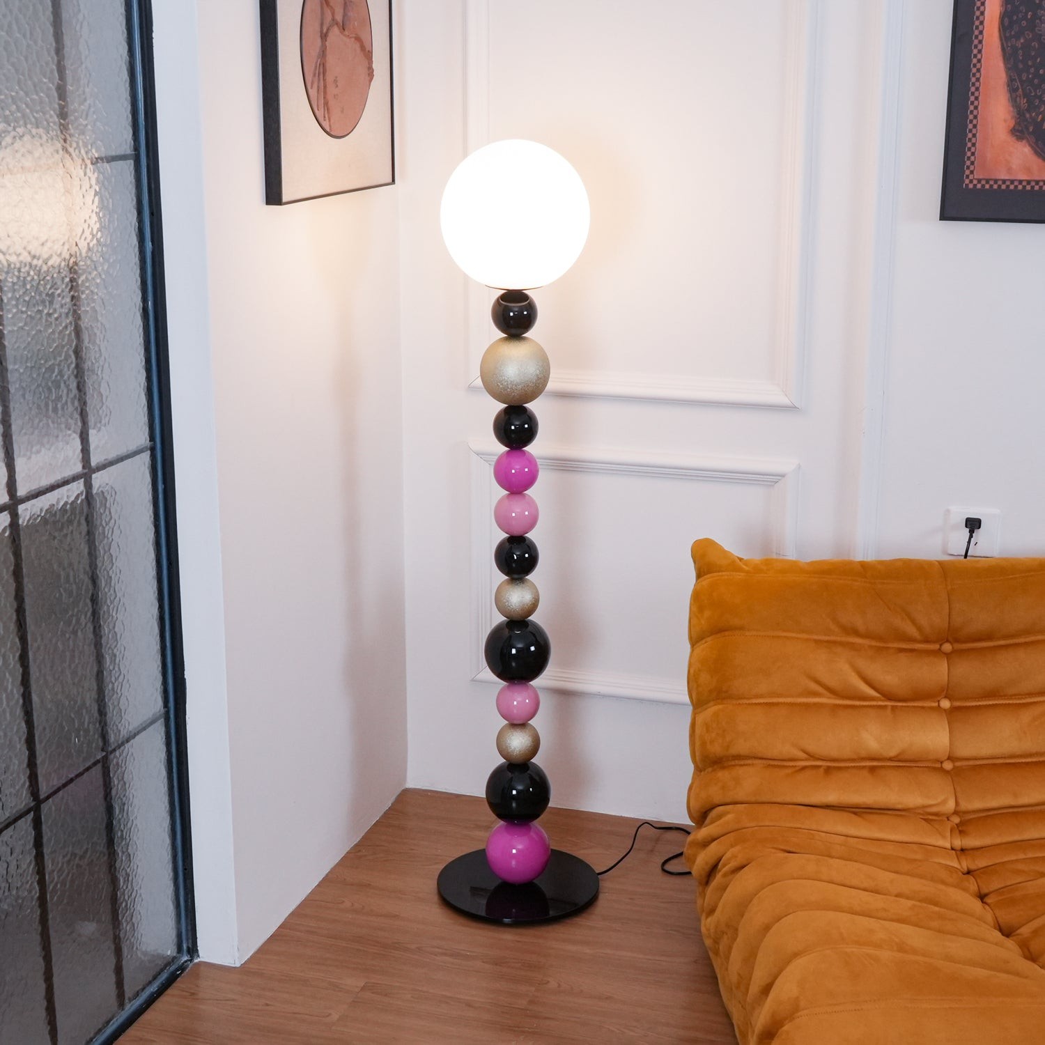 Moderne kalebasbal vloerlamp HL722