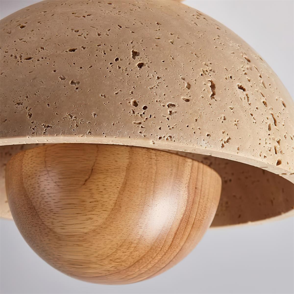 Japanse houten omgekeerde plafondlamp HL884