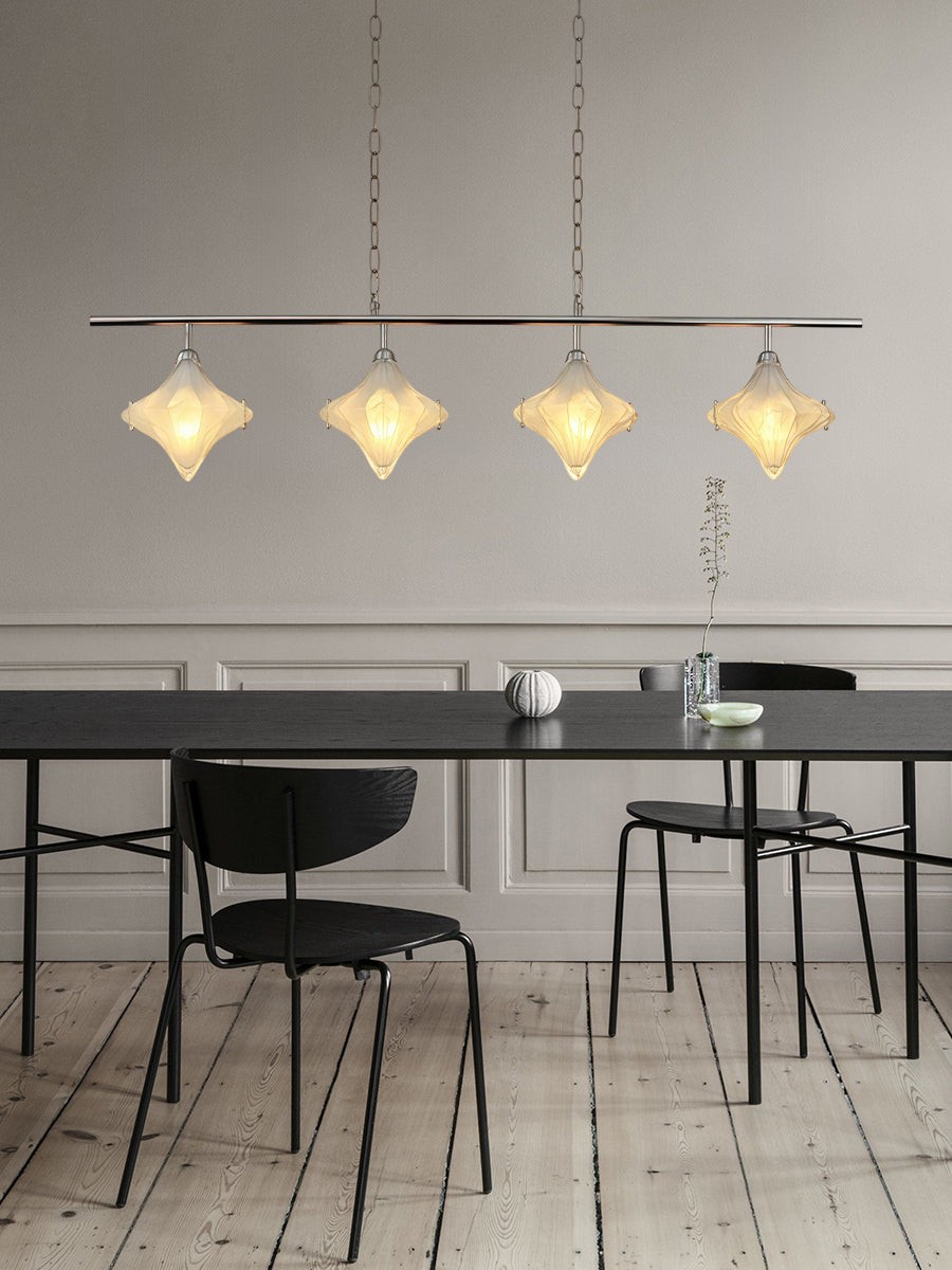 Art Deco Star Lineaire Hanglamp - Elegante Verlichting voor Keukeneiland - Astris Cassiopeia HL1798