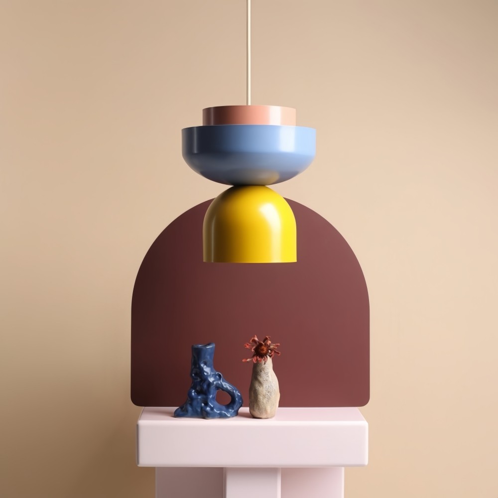 Metalen Macri Bowl Shade Hanglamp - Veelkleurig Modulair Ontwerp HL1069