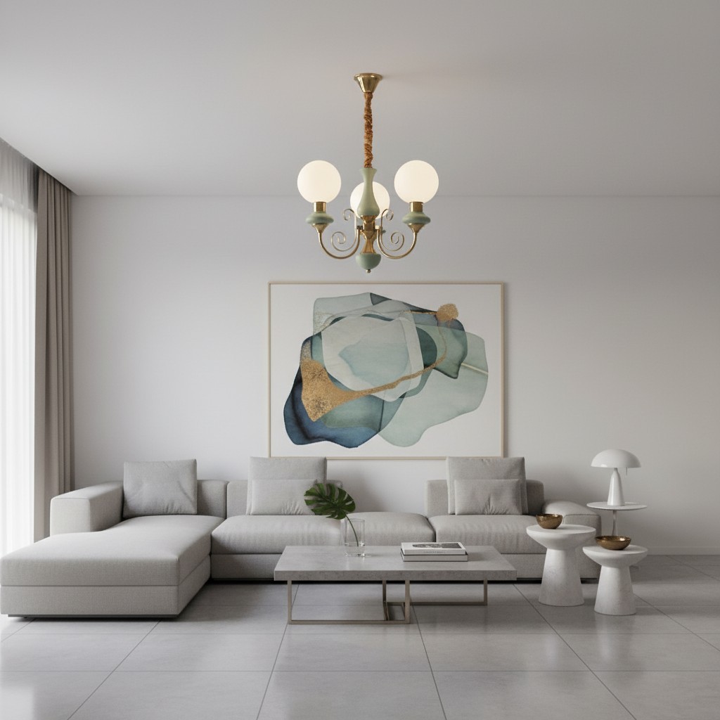 Radiara Kroonluchter - Ontwerp met gelaagde stenen schijven, moderne luxe stijl voor eetkamer en woonkamer HL2327