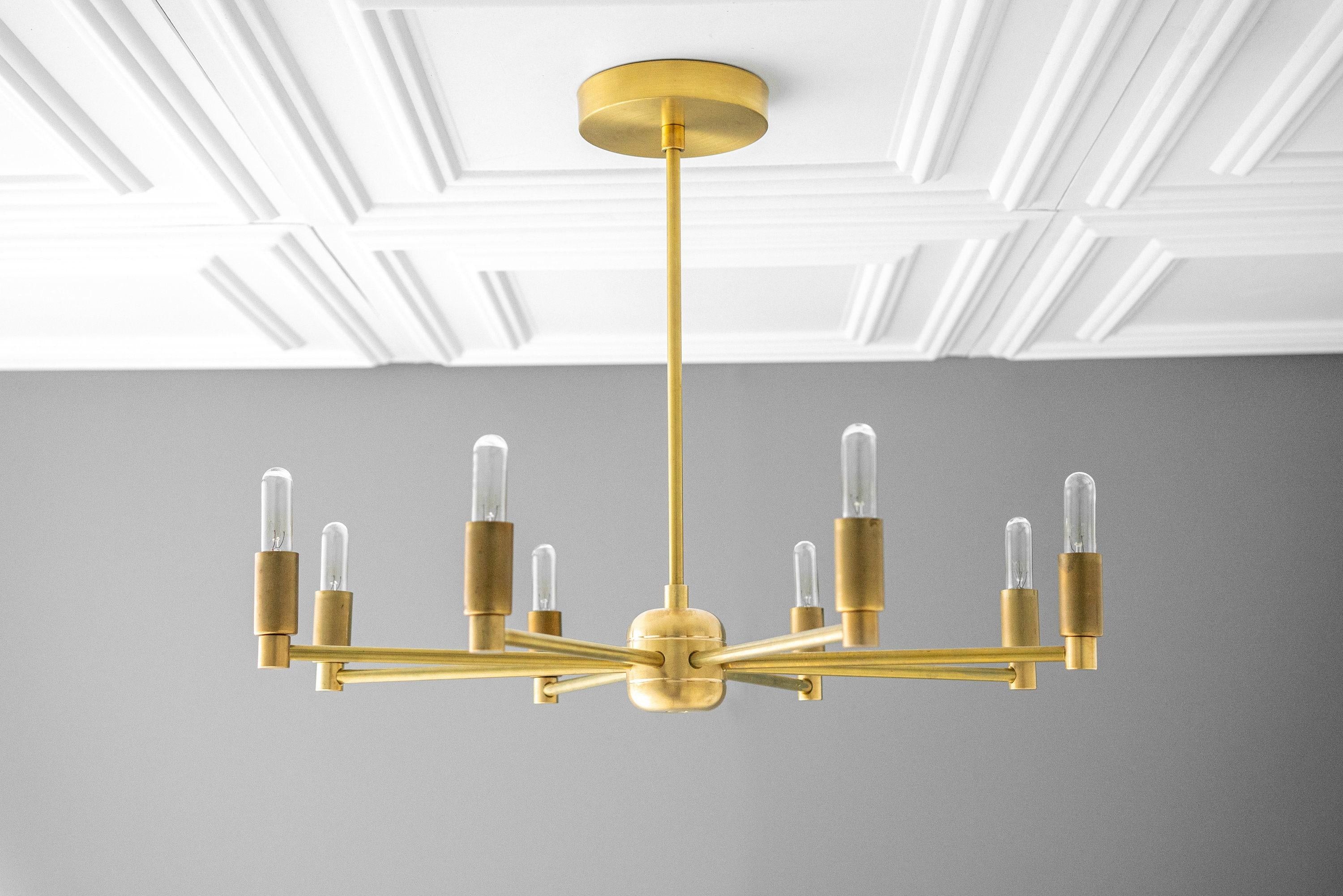 Mobilux Line moderne kroonluchter - 8-armige Mid Century hanglamp HL1700