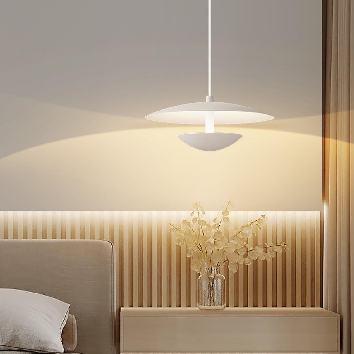 Moderne Scandinavische minimalistische witte hanglamp HL123