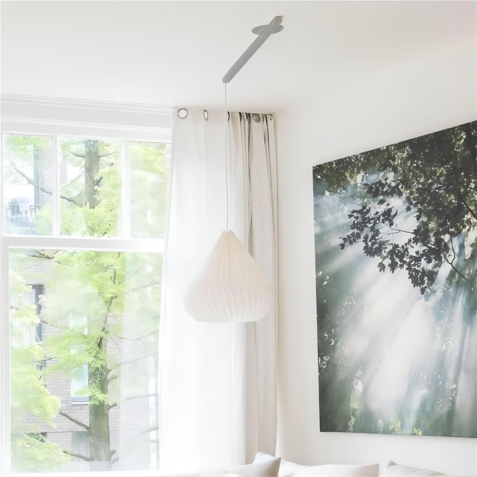 Zwenkarm enkel ophangsysteem voor een hanglamp HL202