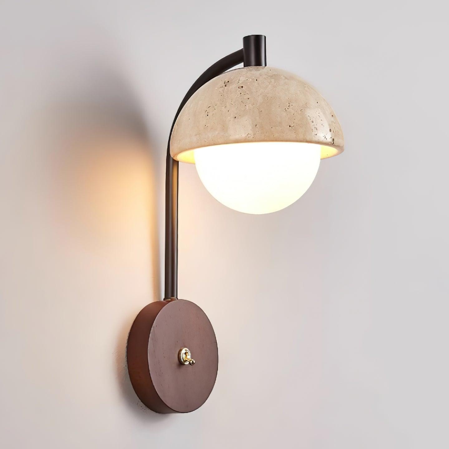 Retro schijfbal nachtkastje wandlamp HL829