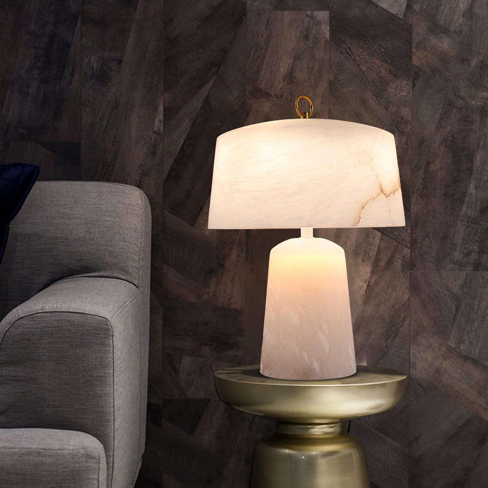 Lichte luxe stijl marmeren stenen tafellamp HL355