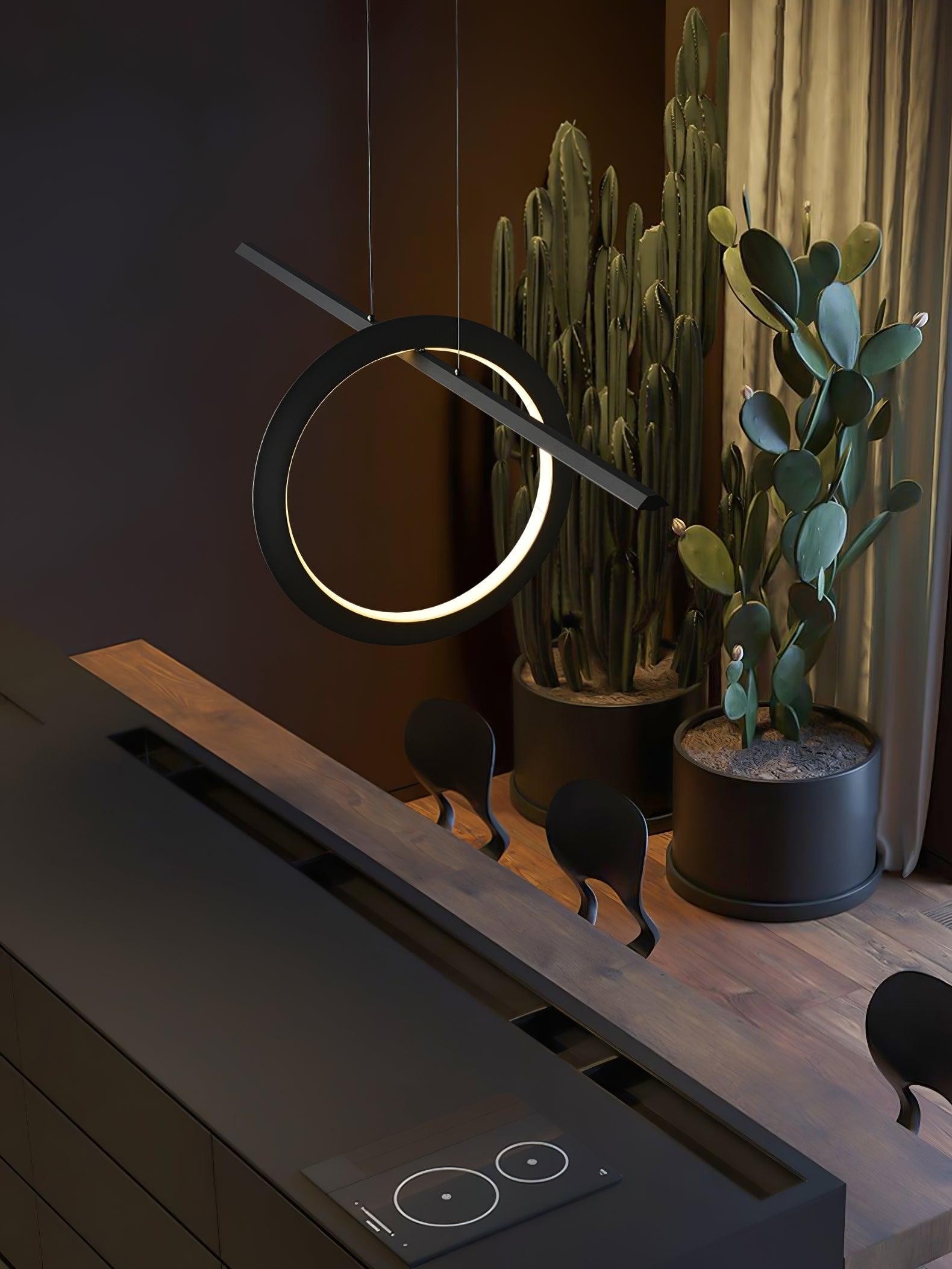 Minimalistische high-end geometrische lijn hanglamp HL557