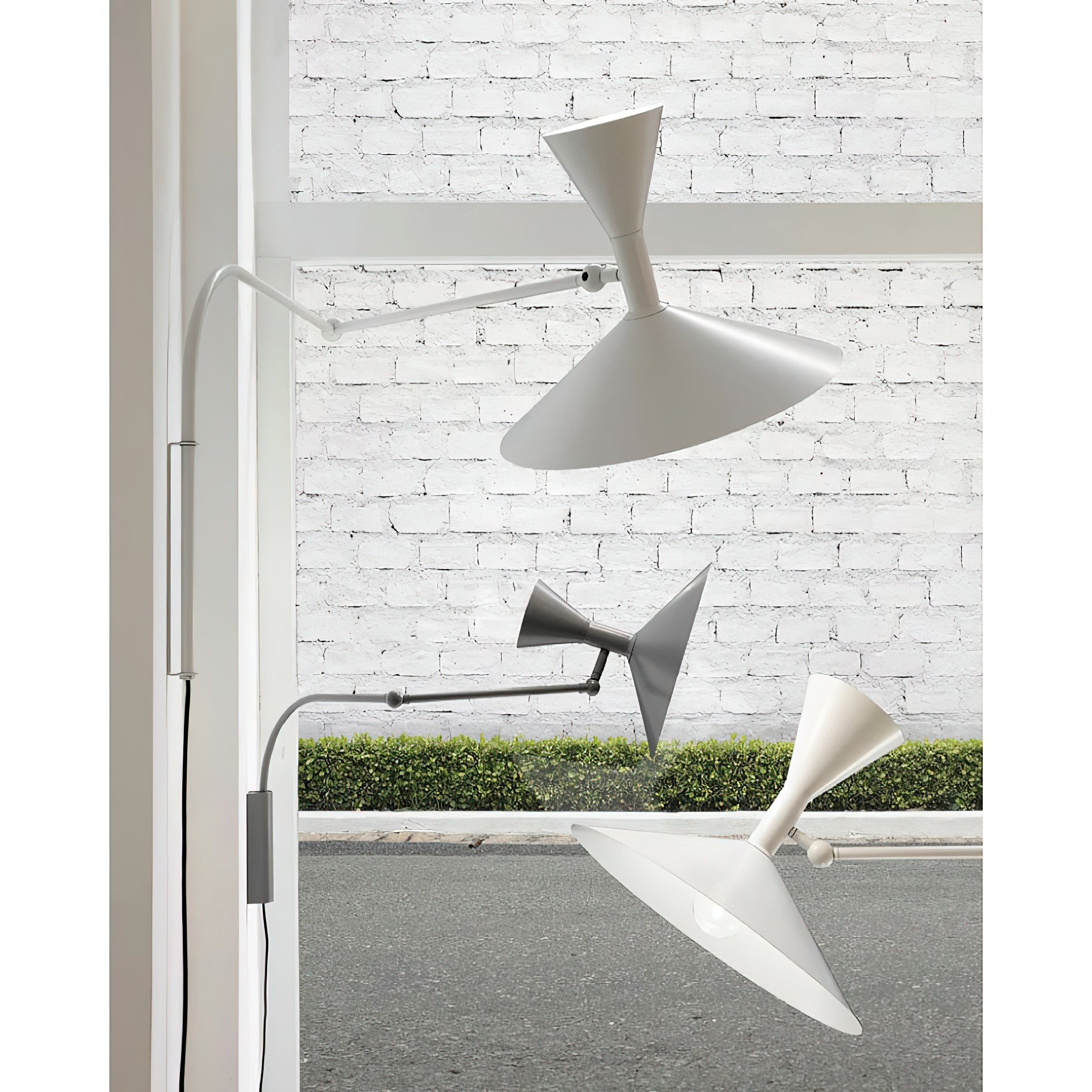 Marseille zwenkarm wandlamp met stekker HL3276