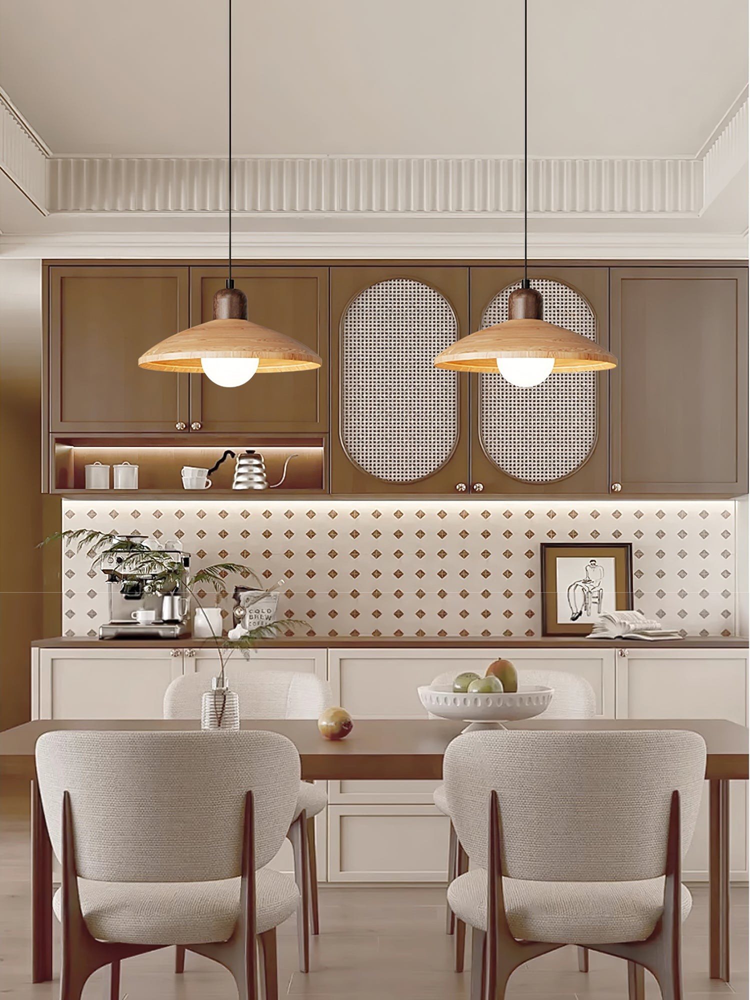 Middeleeuwse Stijl Eenvoudige Ronde Tafel Hanglamp HL911