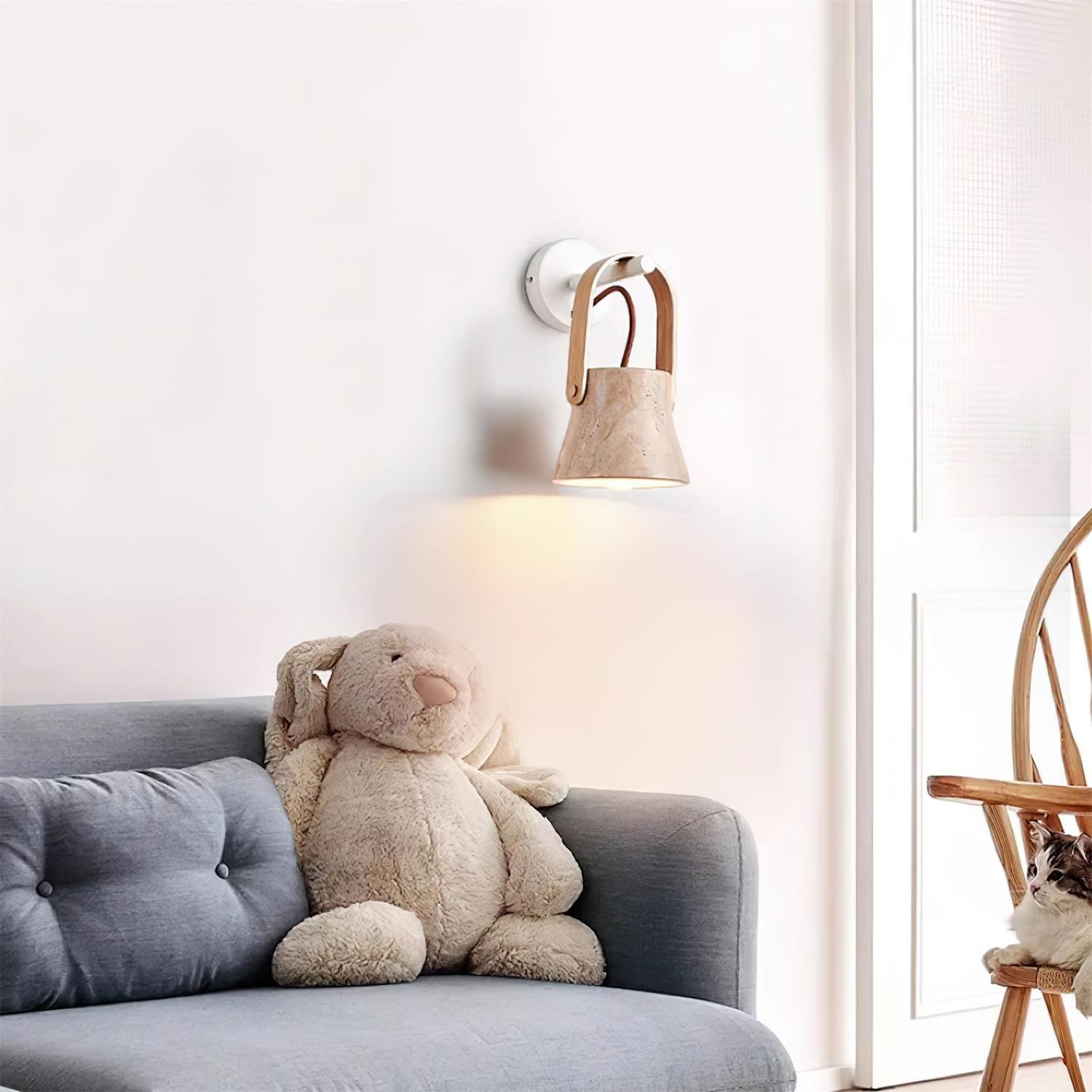 Gepersonaliseerde creatieve gebogen draagbare wandlamp HL512