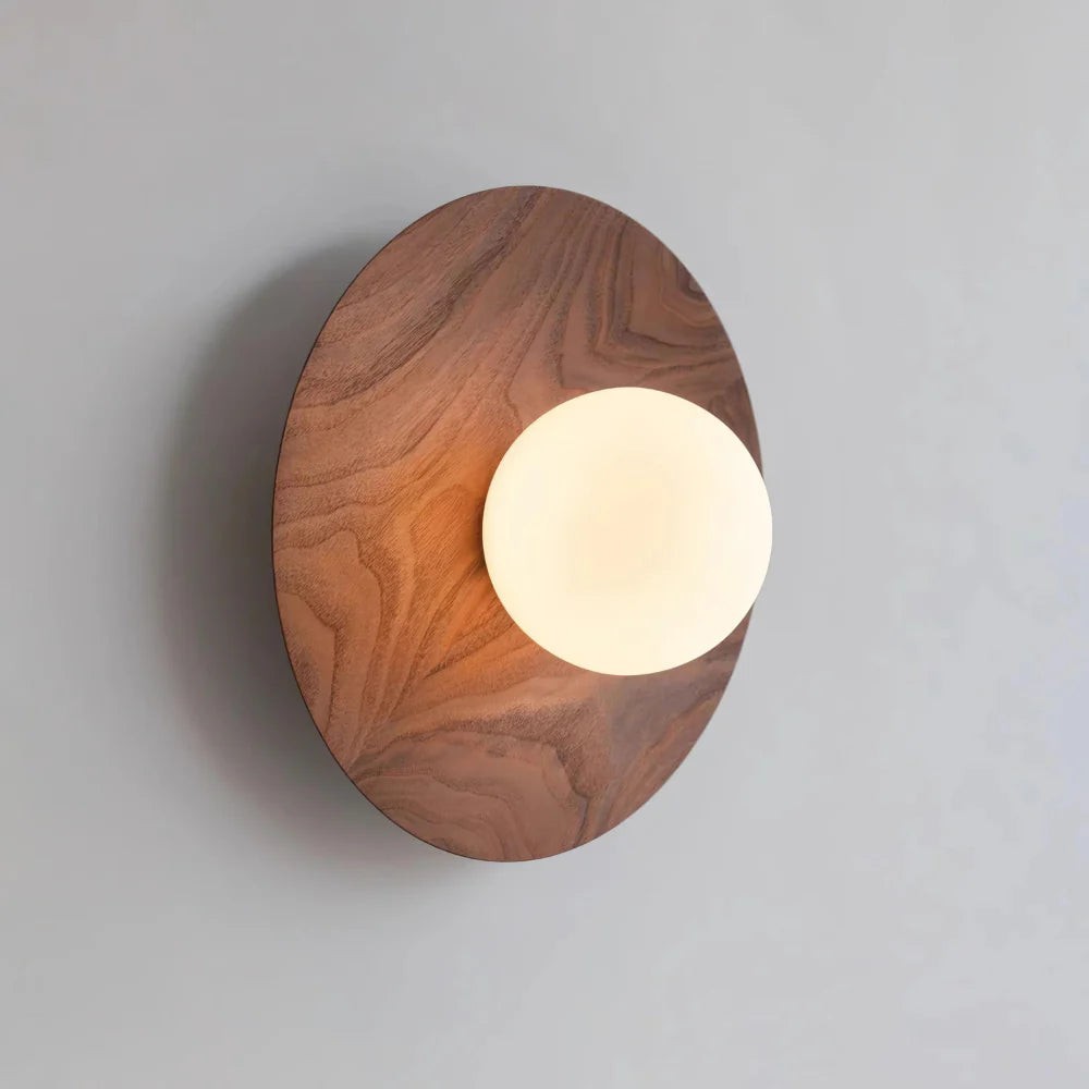 De Serenity houten wandlamp HL3334