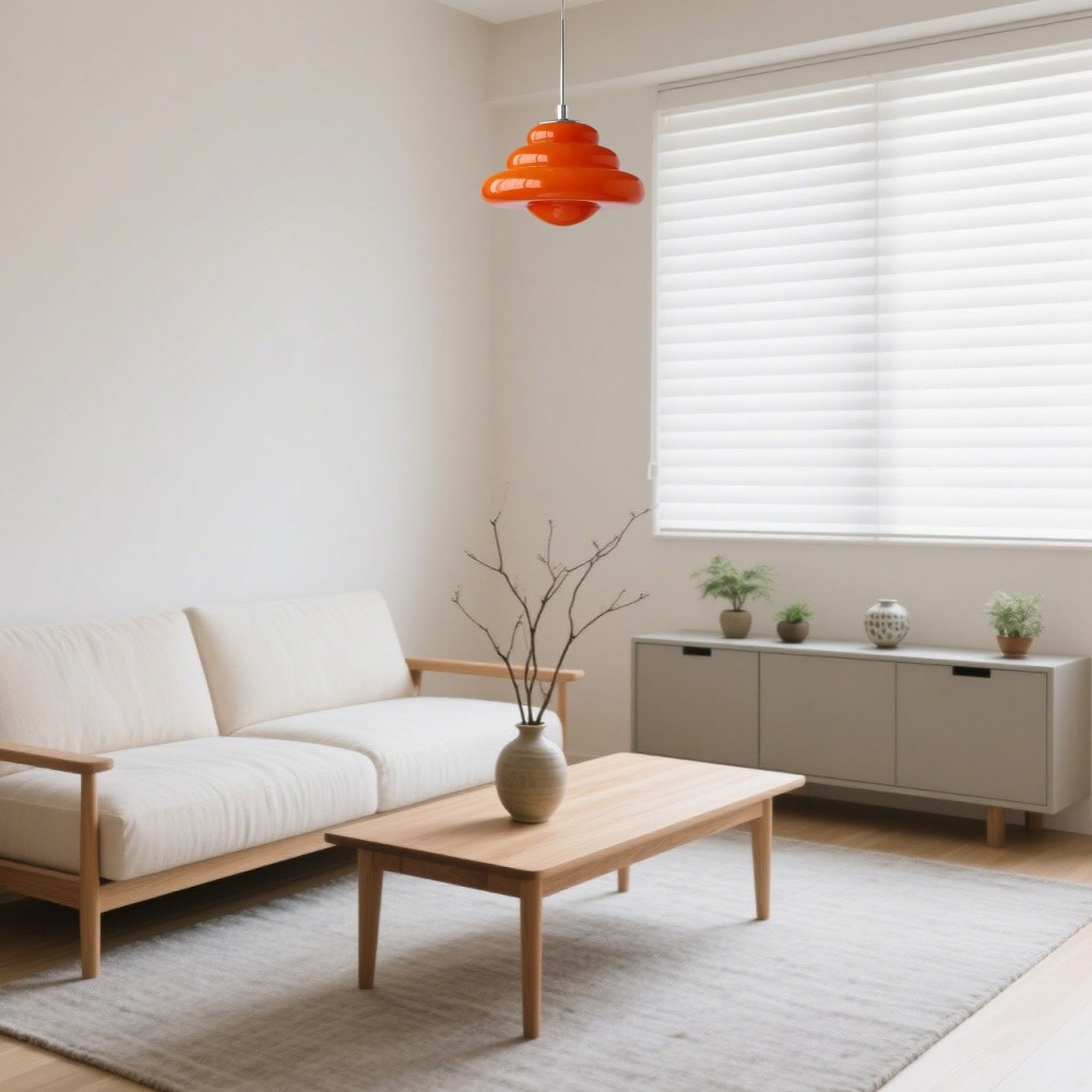 Art Deco glazen hanglamp - Bauhaus Donut kleurrijk ontwerp HL1334