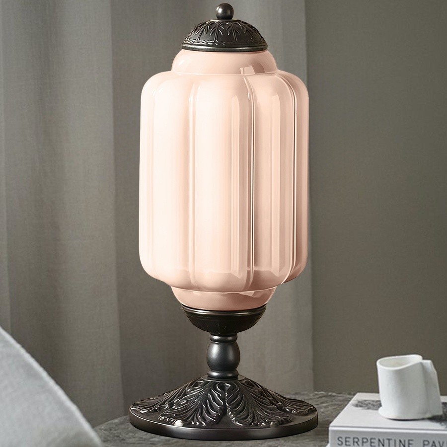 Eloise Vintage Glazen Pompoen Tafellamp HL931