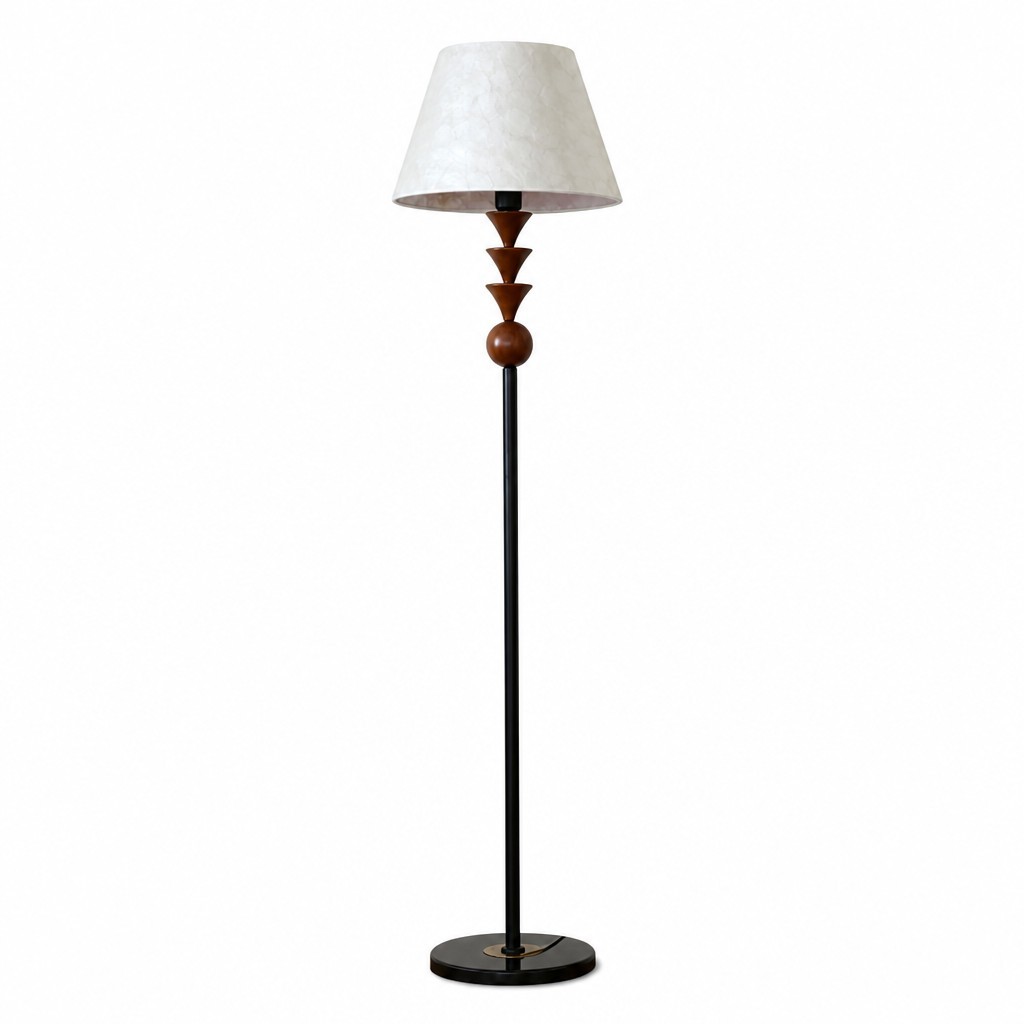 Micahell Moderne Vloerlamp - Trapsgewijze Schelpkap Staande Lamp voor Slaapkamer HL3525