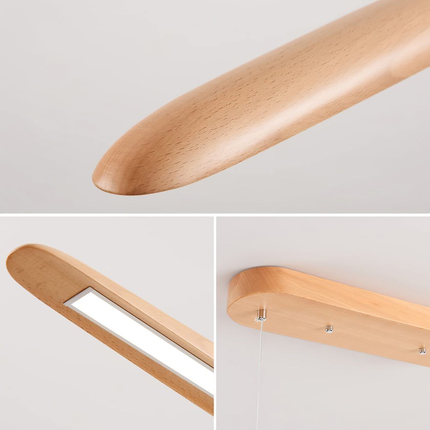 Houten horizontale hanglamp HL1155