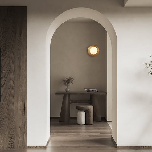 Brilliant Dawn moderne glazen wandlamp HL3353