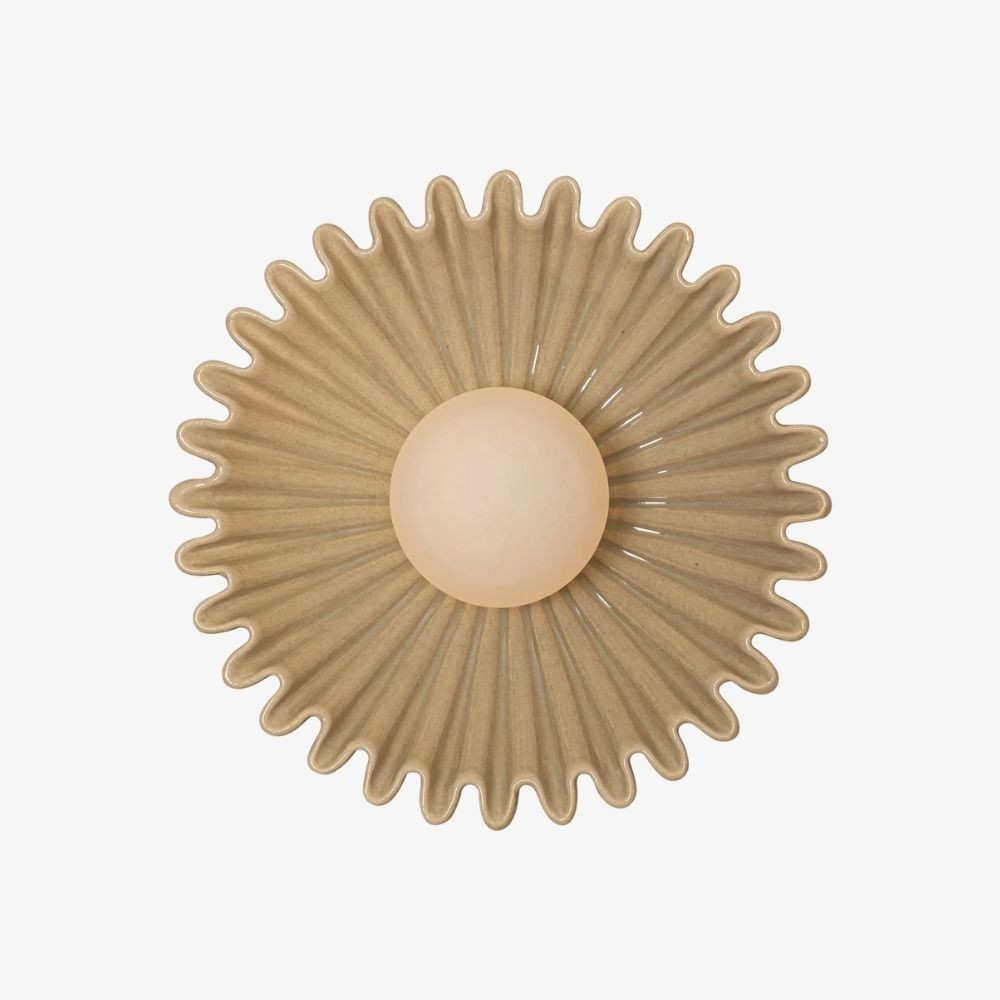 Glova Nordic Floral keramische wandlamp - Sculpturale accentwandlamp voor slaapkamer, hal, woonkamer HL1930