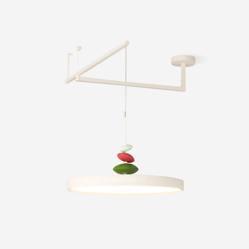 Hanglamp met zwenkarm van steen HL906