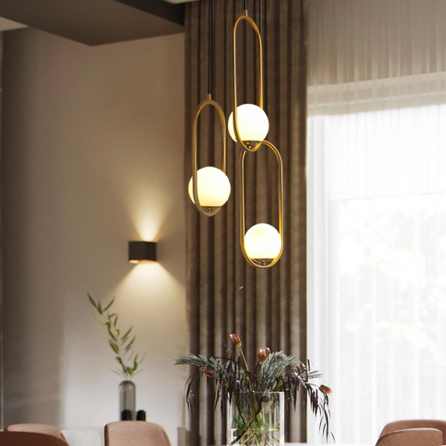 Halozen Geometrische Hanglamp Glas