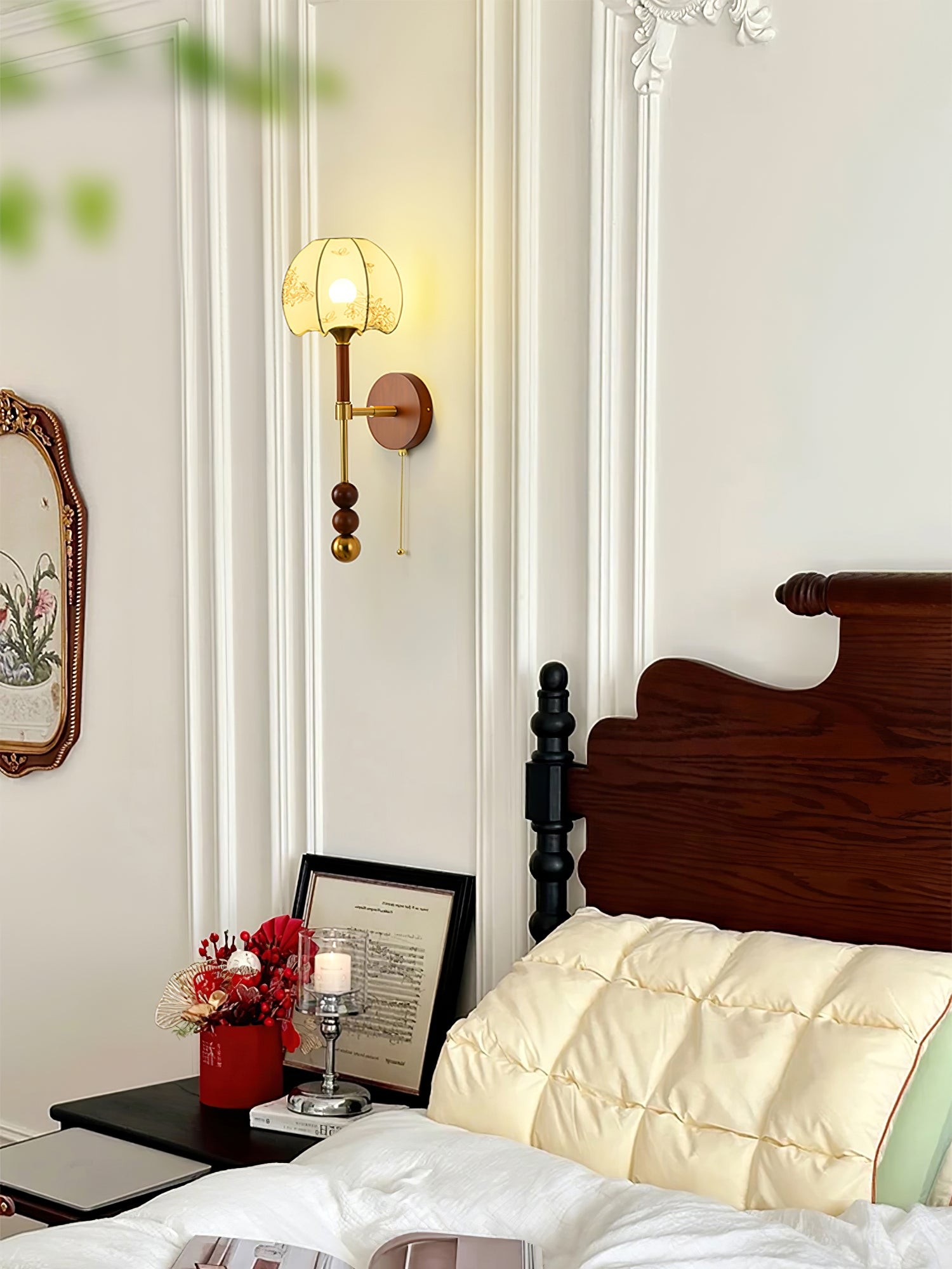 Retro Massief Houten Serie Wandlamp HL769