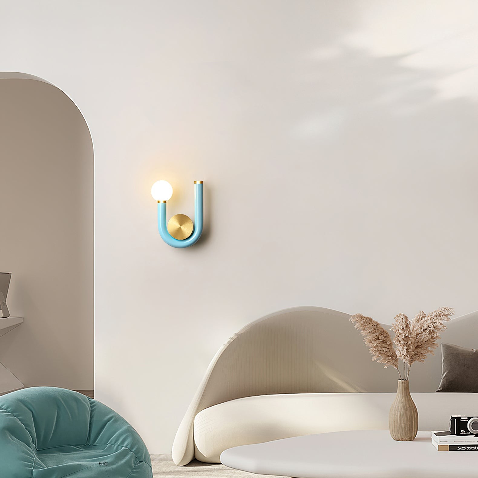 Creatieve U-vormige dubbele kop wandlamp HL894