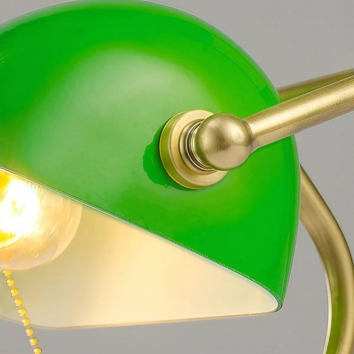 Vintage Groene Bankers Tafellamp