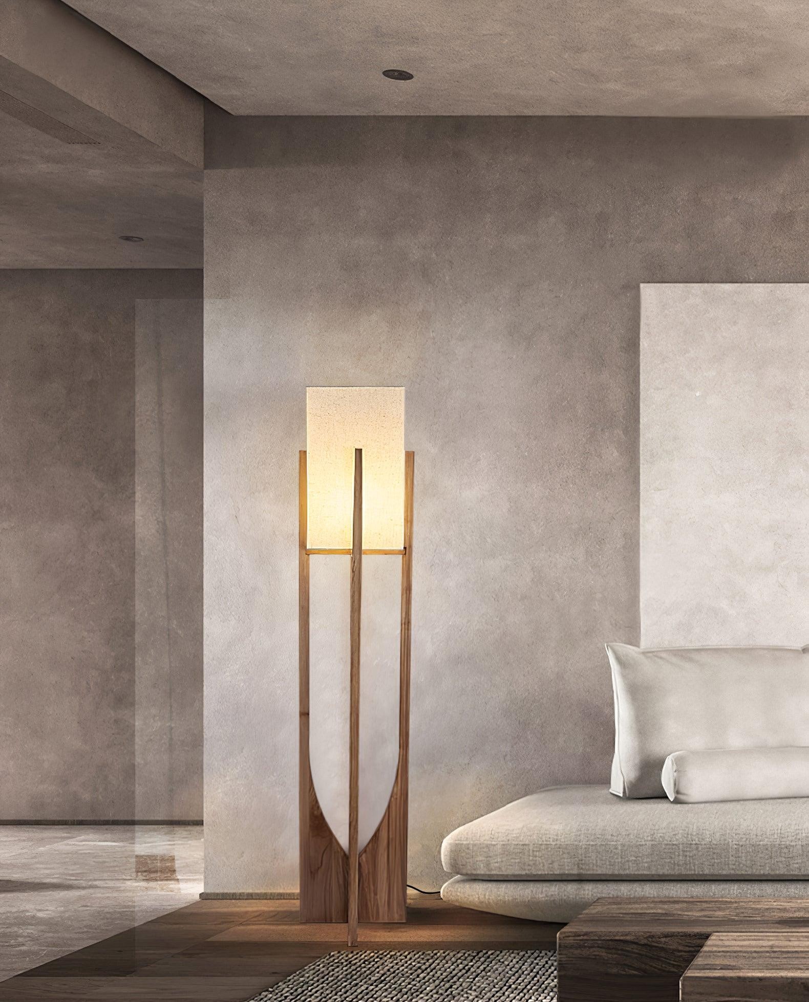 Vintage Wabi-stijl vloerlamp HL443
