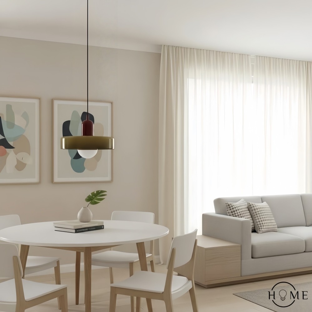 Kalo Disc Kleurrijke Hanglamp - Moderne Glazen Hanglamp voor de Eetkamer HL2447