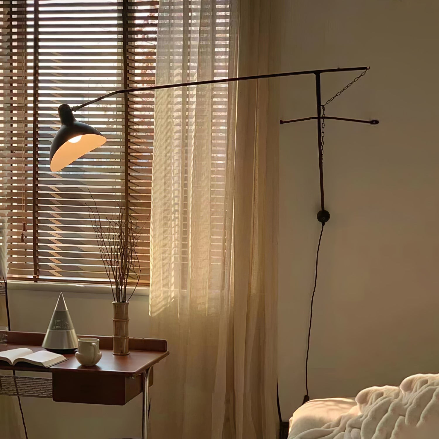 Moderne eendenbek-design Mantis Arm Wandlamp HL1112