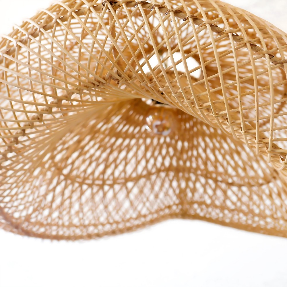 De verleidelijke rotan-essentie van de Wabi-Sabi hanglamp HL3385