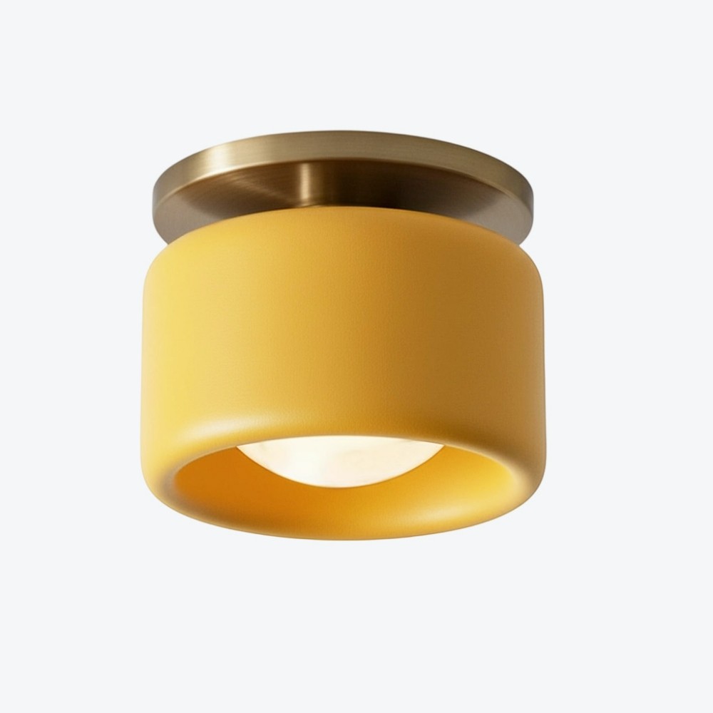 Cerova moderne porseleinen plafondlamp met elegante ivoorkleurige kap HL1621